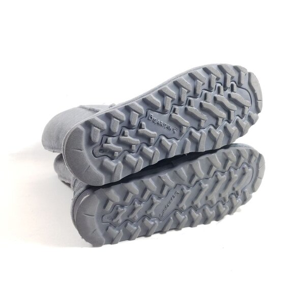 Bearpaw Womens Gray Suede Winter Boots Size 8 With Faux Fur Lining & Durable - Picture 9 of 9